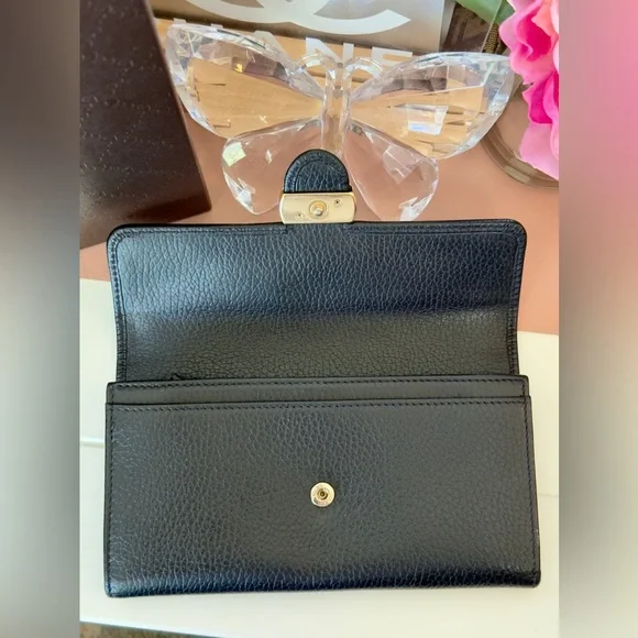 Gucci Black Pebbled Leather Wallet - Picture 6 of 13